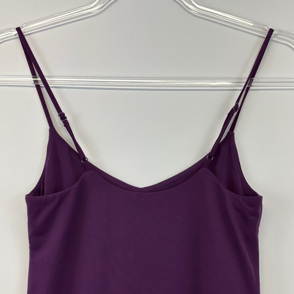 Babaton Aritzia Contour Cami Midi Dress Purple Bodycon Minimal Slip Dress S - Picture 10 of 12